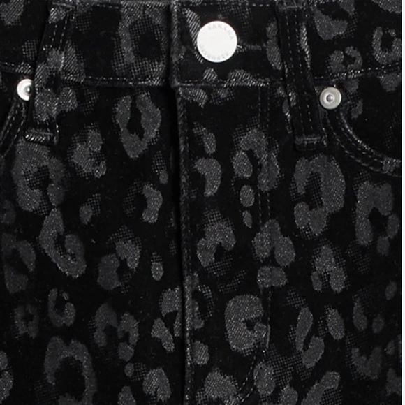 NWT Banana Republic S/O Rare Velvet Black Leopard High Rise SkinnyJeans-27 Long - Picture 6 of 7